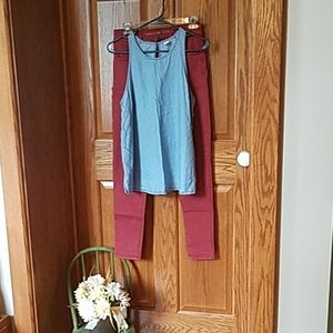 Sleeveless chambray 3/$10 bundle